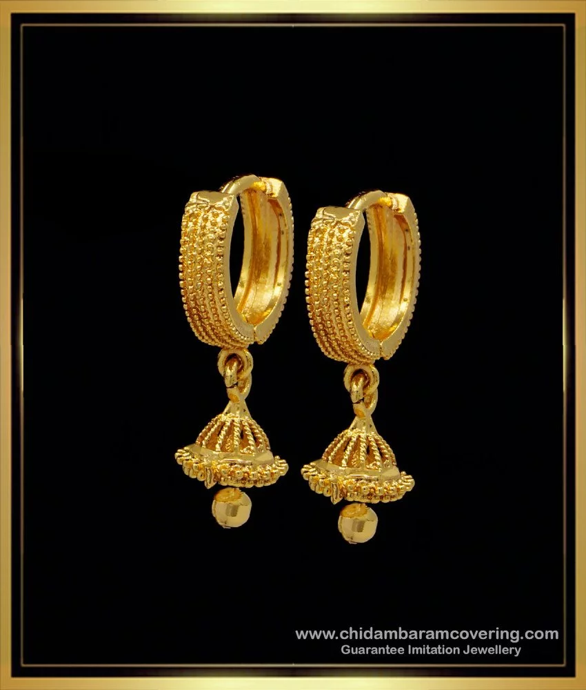 14K Yellow Gold Round Hoop Earrings, Diameter 20mm – JewelryAffairs