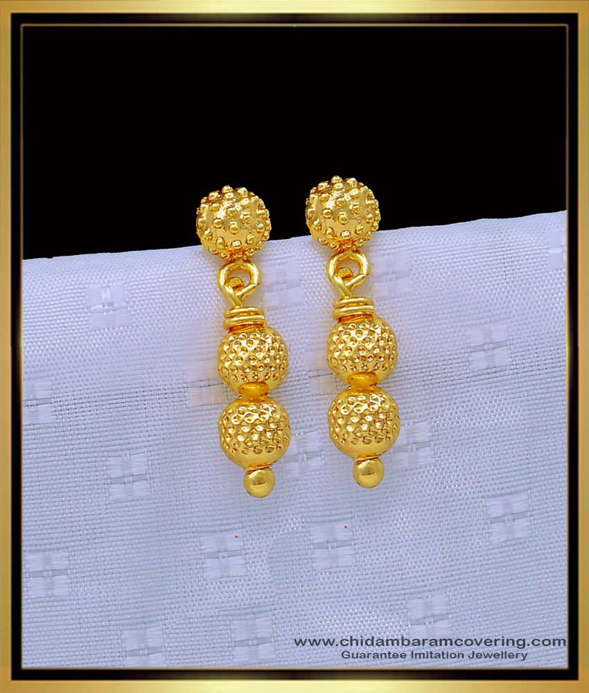 earring design, small earrings, gold plated jewellery, balls earrings,