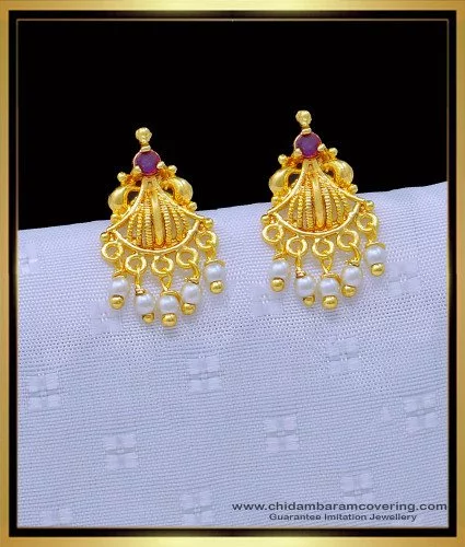 WHITE & GREEN FLOWER WORK WITH JADTAR STONE EARRING - Riana jewellery - Buy  Online Fashion & Artificial Jewellery Designs
