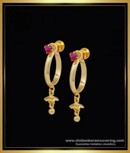 Stone hoop earrings, Pavé, Large, White, Rose gold-tone plated | Swarovski