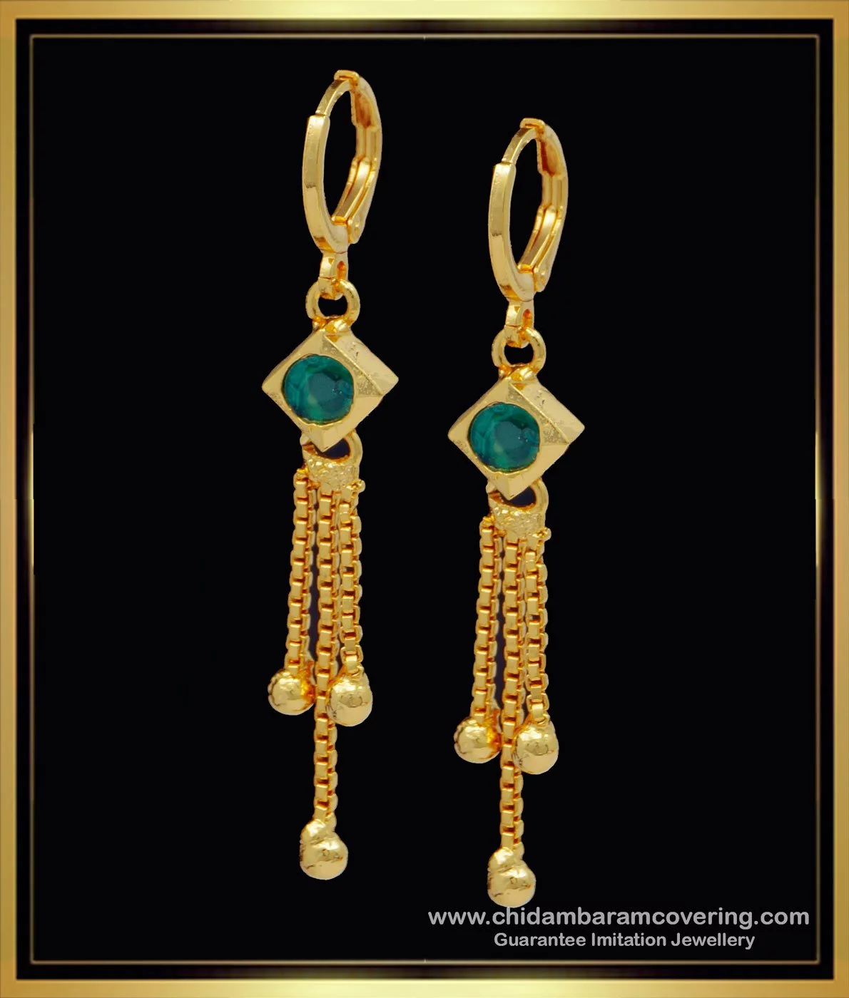 Delightful Gold Earrings Design Antique Temple Nagas Models Trending  Imitation ER22912