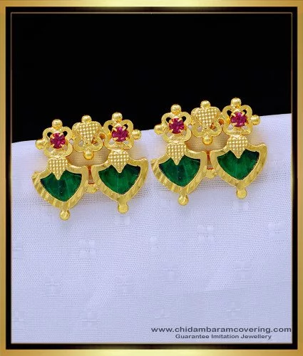 below 1.5grams earring. || with weight.daily wear earrings with  weight-2021. #dailywearearrin… | Gold bridal jewellery sets, Gold earrings  for women, Gold earrings