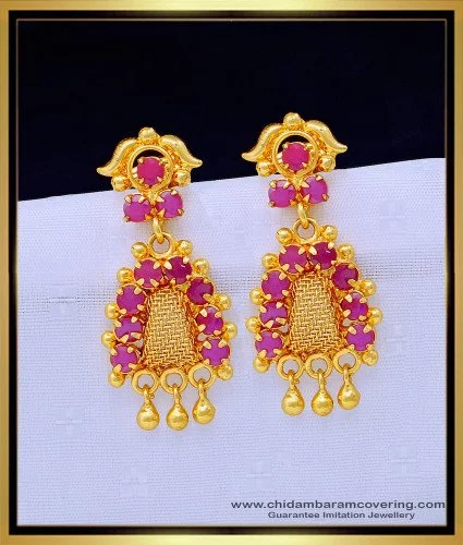 Gold earrings for girls hoops zircons huggies paved small size kids  jewellery | eBay