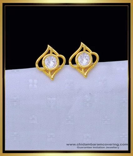 Buy First Quality Elegant Real Kemp Stone Gold Plated Earring Indian  Fashion Jewelry