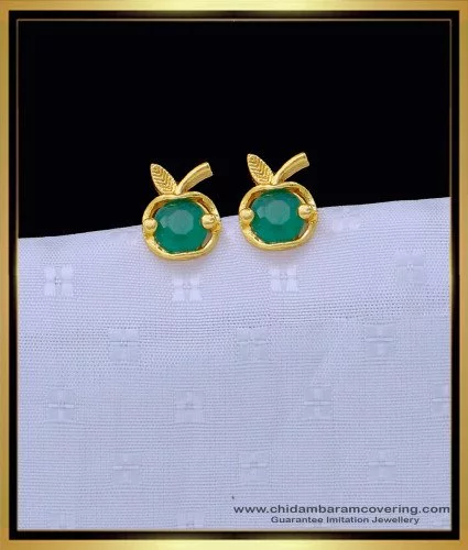 14k Gold Plated Brass Monkey Cubic Zirconia Screwback Baby Girls Earrings  with Sterling Silver Post - Walmart.com