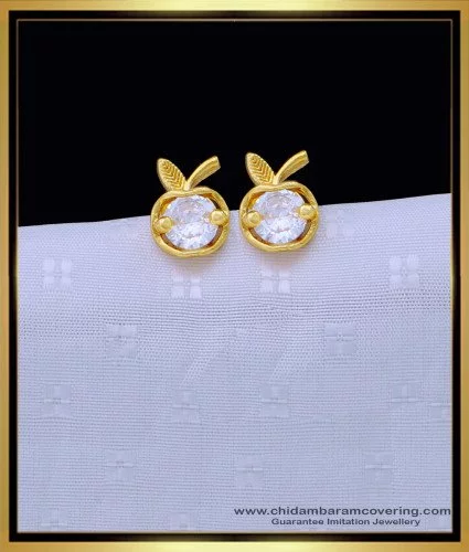 Flipkart.com - Buy oh wow 1 gram gold women strud earrings gold plated  earrings tops Copper, Alloy Drops & Danglers, Stud Earring Online at Best  Prices in India