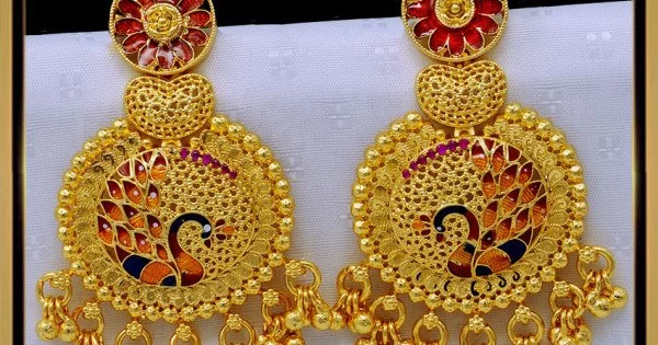Fine Jewelry Gold Color Big Earrings Round Stud Big Pendant Dangle Drop  Earring For Women Afriacn Women Earrings Wedding Gifts - Dangle Earrings -  AliExpress
