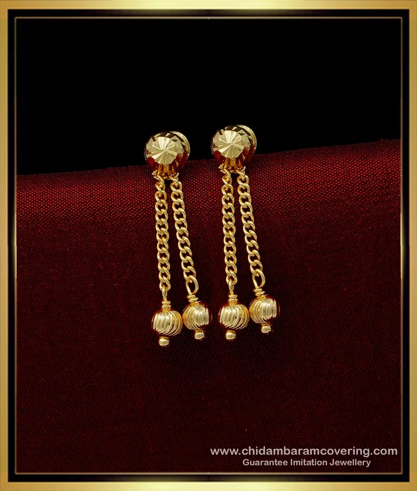 Buy Simple Daily Wear Traditional Gold Design Earrings Imitation Jewellery