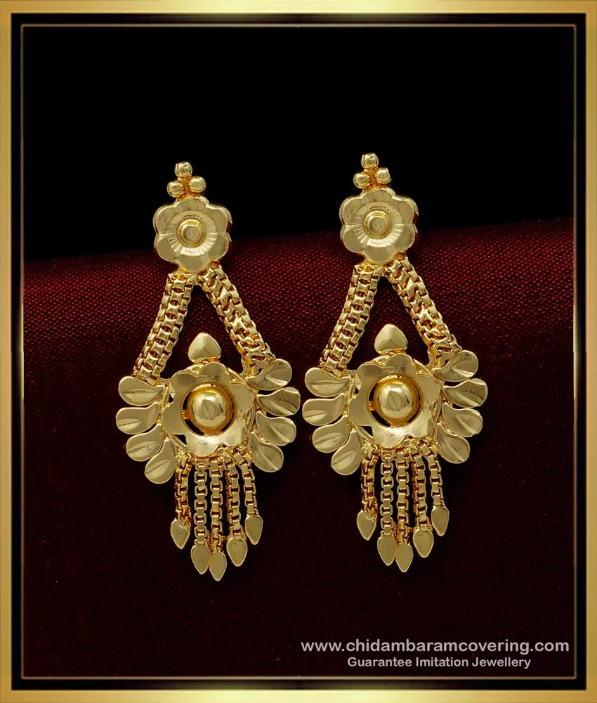 SPE Gold -22k Curve Simple Stud Gold Earring