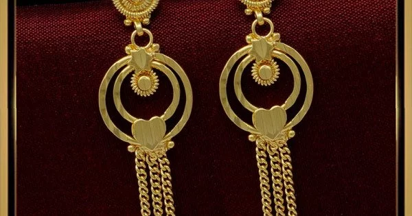 Flipkartcom  Buy Anikas Creation Decent Look Gold Plated Tasselled Lightweight  daily wear Hoop Earrings Brass Hoop Earring Online at Best Prices in India