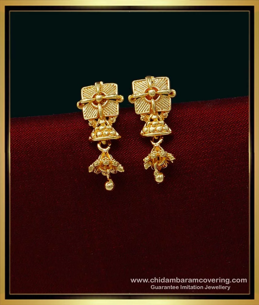 Latest Light Weight Daily Wear Earrings / Simple Daily Wear Gold Earrings  Collection /Gold Ea… | Simple gold earrings, Gold earrings models, Gold  earrings for women