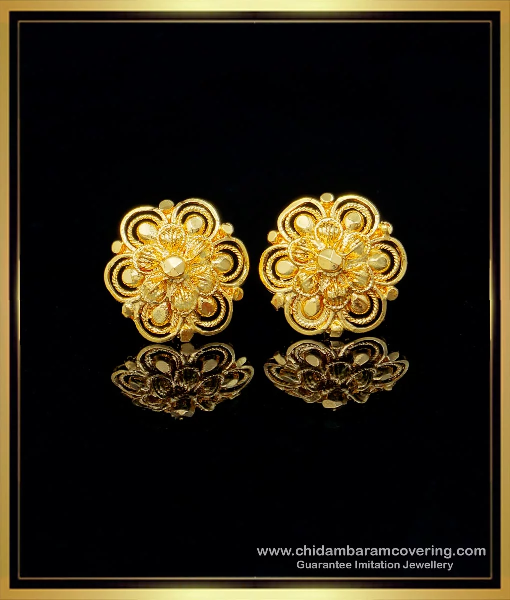 Buy Elegant Peacock Design Ruby Stone Daily Wear Small Stud Earrings for  Ladies