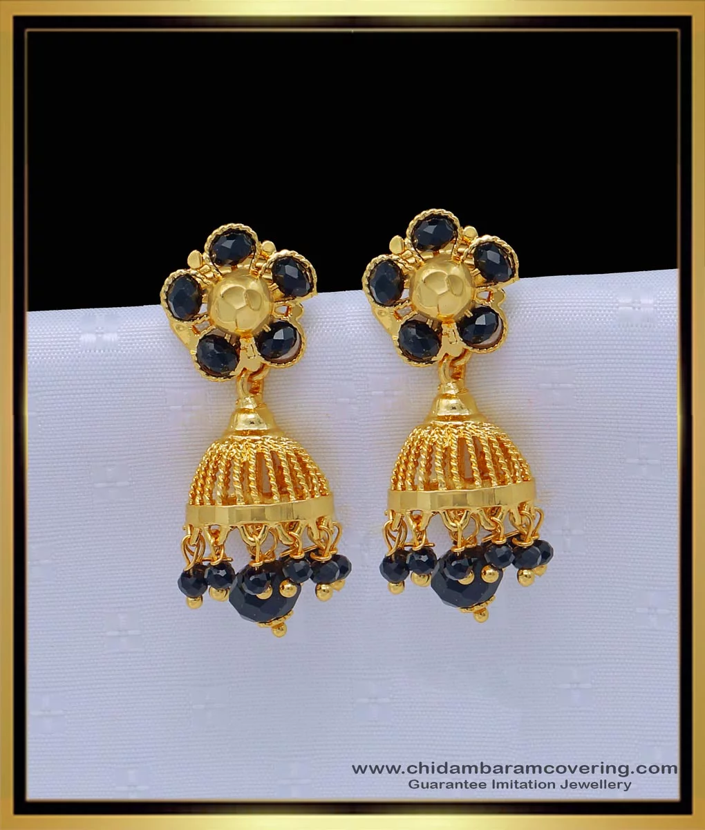 Update 170+ black beads earrings online