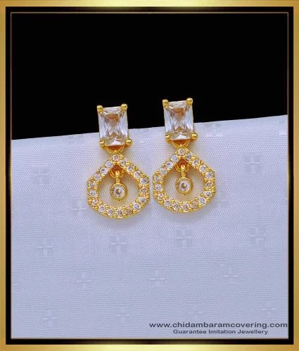 HANDMADE 22K 22CT YELLOW GOLD EARRING TOPS TOPZ WITHOUT STONE NICE LOOK  JEWELRY | eBay
