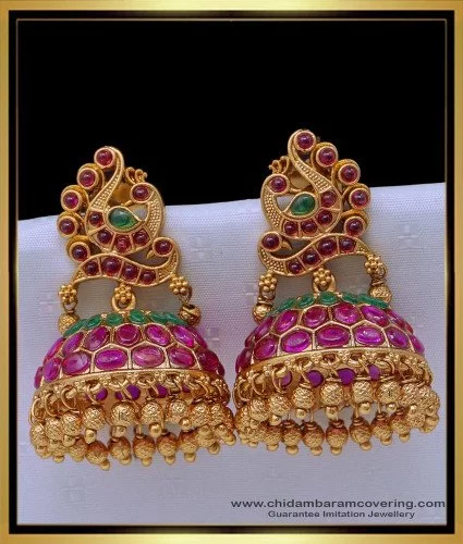 Chandbali Alloy Antique Gold Plated Earrings at Rs 100/pair in Mumbai | ID:  27113663755