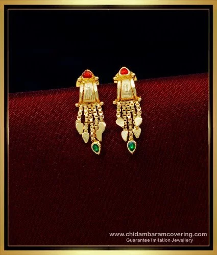 Modern Gold Stud Earrings