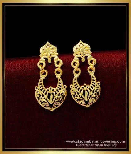 Buy Minimalist Angular Drop Gold Plated Sterling Silver Earrings Geometric  Earrings Edgy Earrings Modern Earrings Unique Earrings Online in India -  Etsy