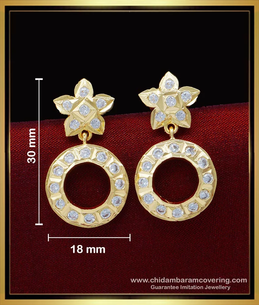 Aakaksha Om Gold Earring Online Jewellery Shopping India | Yellow Gold 14K  | Candere by Kalyan Jewellers