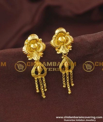 Buy Small Daily Use One Gram Gold Jhumka Earrings Design-calidas.vn