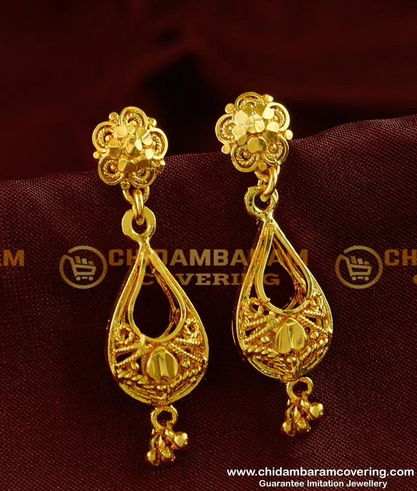 Flipkart.com - Buy SSFJ One Gram Gold stone 123 type Earrings Copper Drops  & Danglers Online at Best Prices in India