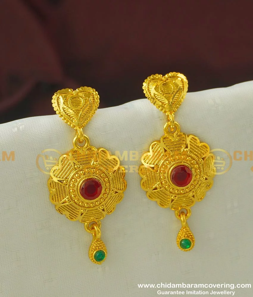 Indian Jaipur Earrings- Dangle earrings- Large Ear hoops- Tribal-Ethni –  zamarutjewel