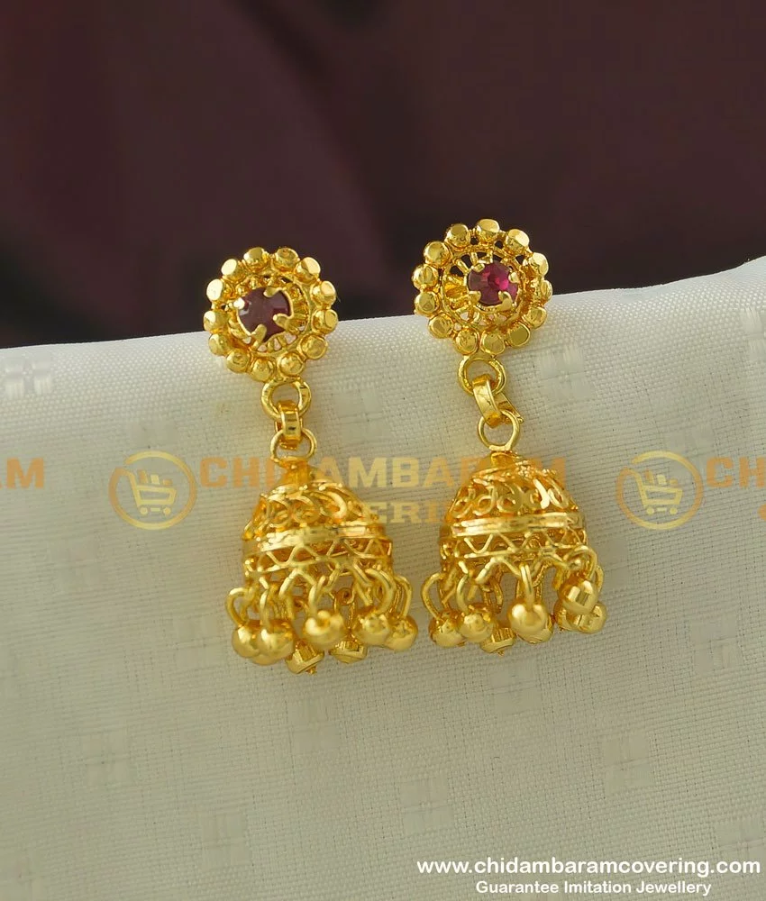Buy online One Gram Gold Plated Jhumka Earrings from fashion jewellery for  Women by Happy Stoning for ₹279 at 83% off | 2024 Limeroad.com