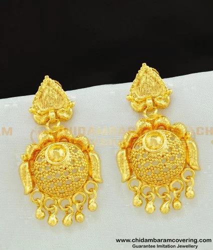 Buy Latest Earrings Design Light Weight Gold Plated Imported Dangle Earrings  for Women