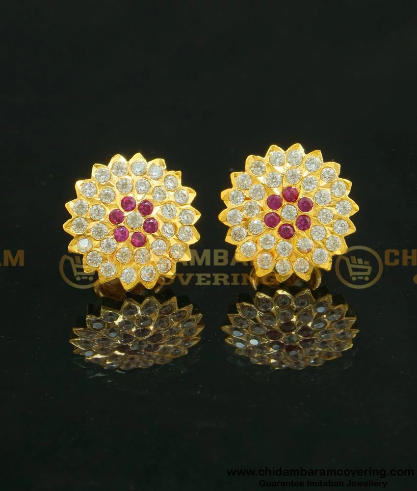 22Kt Plain Gold Earrings (4.750 Grams) | Mohan Jewellery