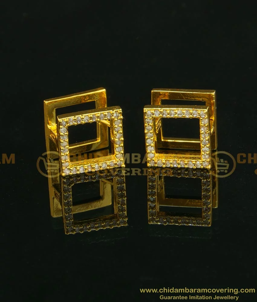 Meenakari Square Shape Jewels - South India Jewels