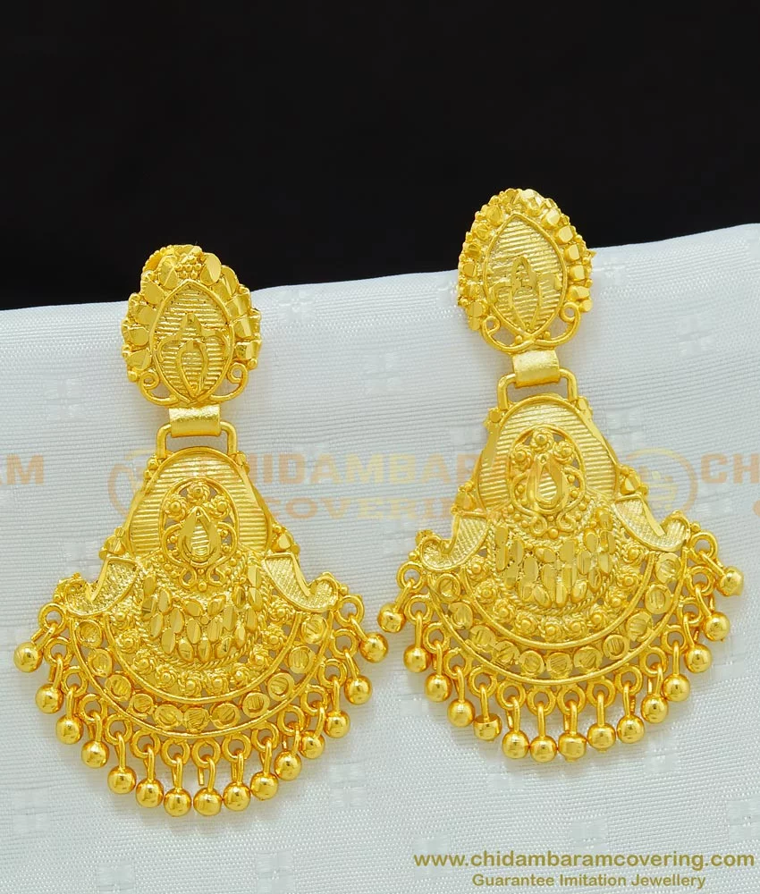 earring#gold | Gold earrings designs, Gold bridal earrings, Bridal gold  jewellery designs