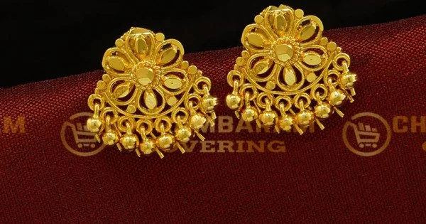 Buy Gold earrings and necklace set | PC Chandra Jewellers