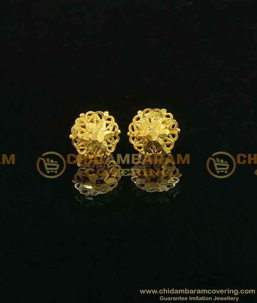 J9363 Peacock Design CZ White Stones Jhumki Earrings Medium Size Jewellery  | JewelSmart.in