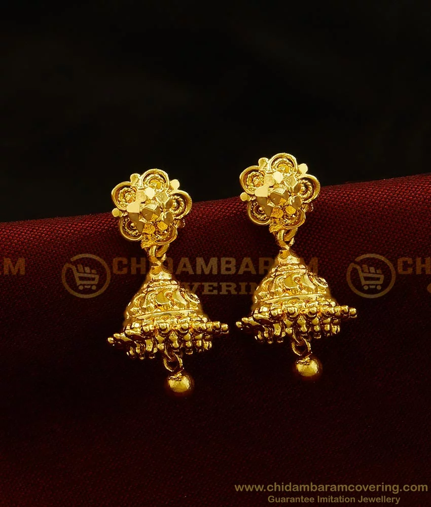 Buy hand-crafted Rosette Earring in 22ct Indian Gold