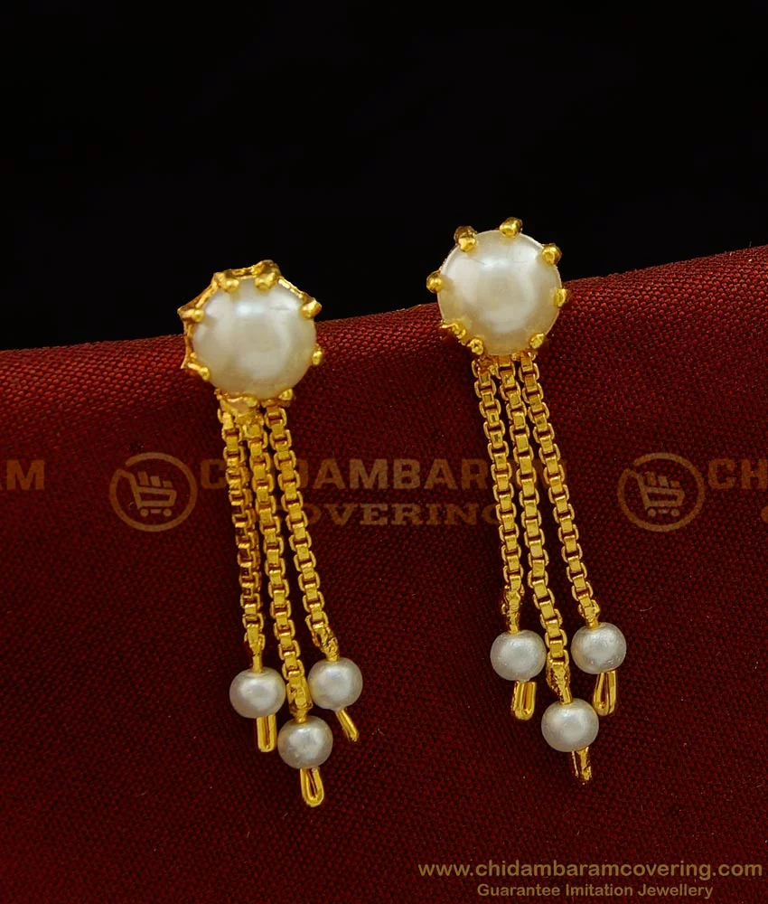 Buy Traditional Kundan & Pearl Earrings with Mangtika - ZPFK12107 Online at  Best Prices in India - JioMart.