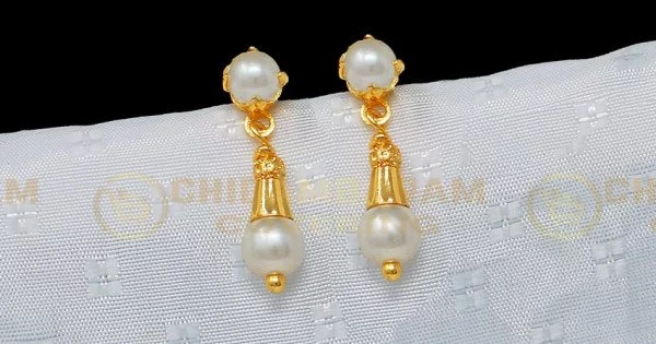 Top 25 New Pearl Earrings Designs - Pearl Studded Gold Earrings Designs -  YouTube