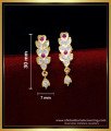 studs for women,simple earrings designs for daily use, impon thodu, impon earrings, five metal jewellery, stone studs, white stone earrings,