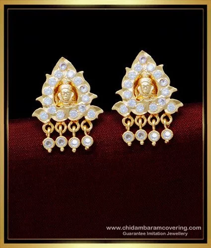 Heart Shape Gold Earring for Female in Rajkot at best price by Z Zone Micro  Gold Jewellery - Justdial