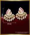 peacock earrings, 1 gram gold plated earrings, gold plated earrings with guarantee, real gold plated earrings, gold plated circle stud earrings, impon jewellery,