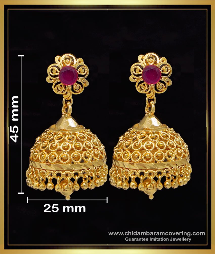 First Quality Guaranteed Gold Plated Jhumka Earrings Online