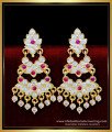 Traditional Two Step Earrings Gold Design Impon Jewellery Online