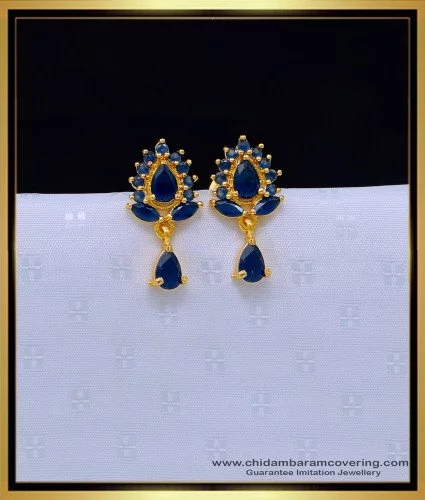 Buy AD Ruby Designer Hanging Pearls Earrings Online at Best Price |  Distacart