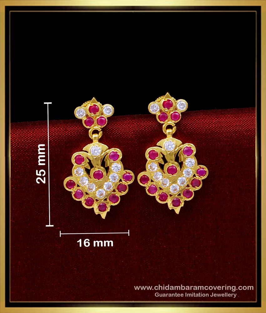 Buy 1 Gram Gold Jewellery Impon Earrings Designs for Girls