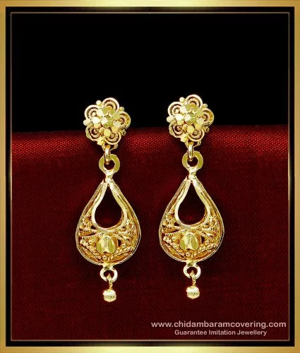 Shop Gold-plated Karwari earrings .