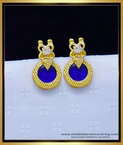 Buy 14Kt Designer Diamond Eye Stud Earrings 485VA1586 Online from Vaibhav  Jewellers