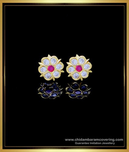 ERG1761 - Latest Daily Wear Gold Earrings Designs Impon Jewellery