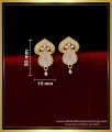 gold plated earrings,1 gram gold plated earrings,  Gold plated earrings online india, 2 gram gold earrings, gold covering earrings