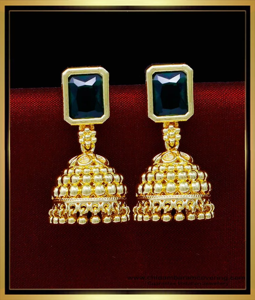 Buy Gold Guttapusalu Jhumka Earrings Imitation Jewellery Online – Nithilah