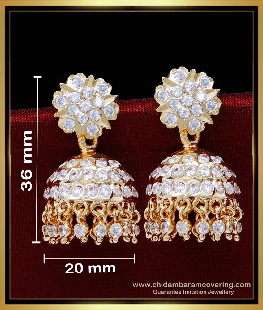 Buy 1 Gram Gold Earrings Fish Design Light Weight Daily Use Earrings for  Girls