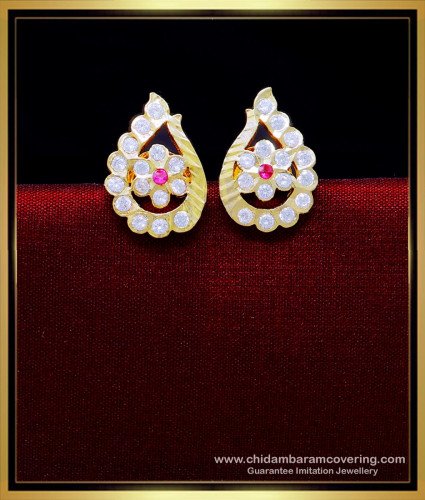 ERG1929 - First Quality Ad Stone Impon Earrings Online Shopping