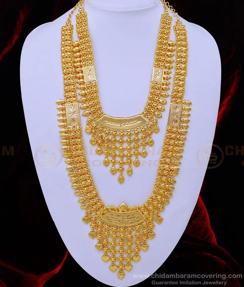Buy Kerala Wedding Gold Jewellery Design One Gram Gold Plated ...